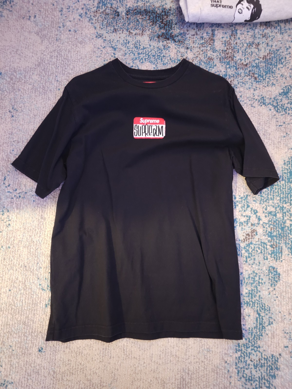 Supreme Gonz Nametag S/S Top BLACK MEDIUM FW21