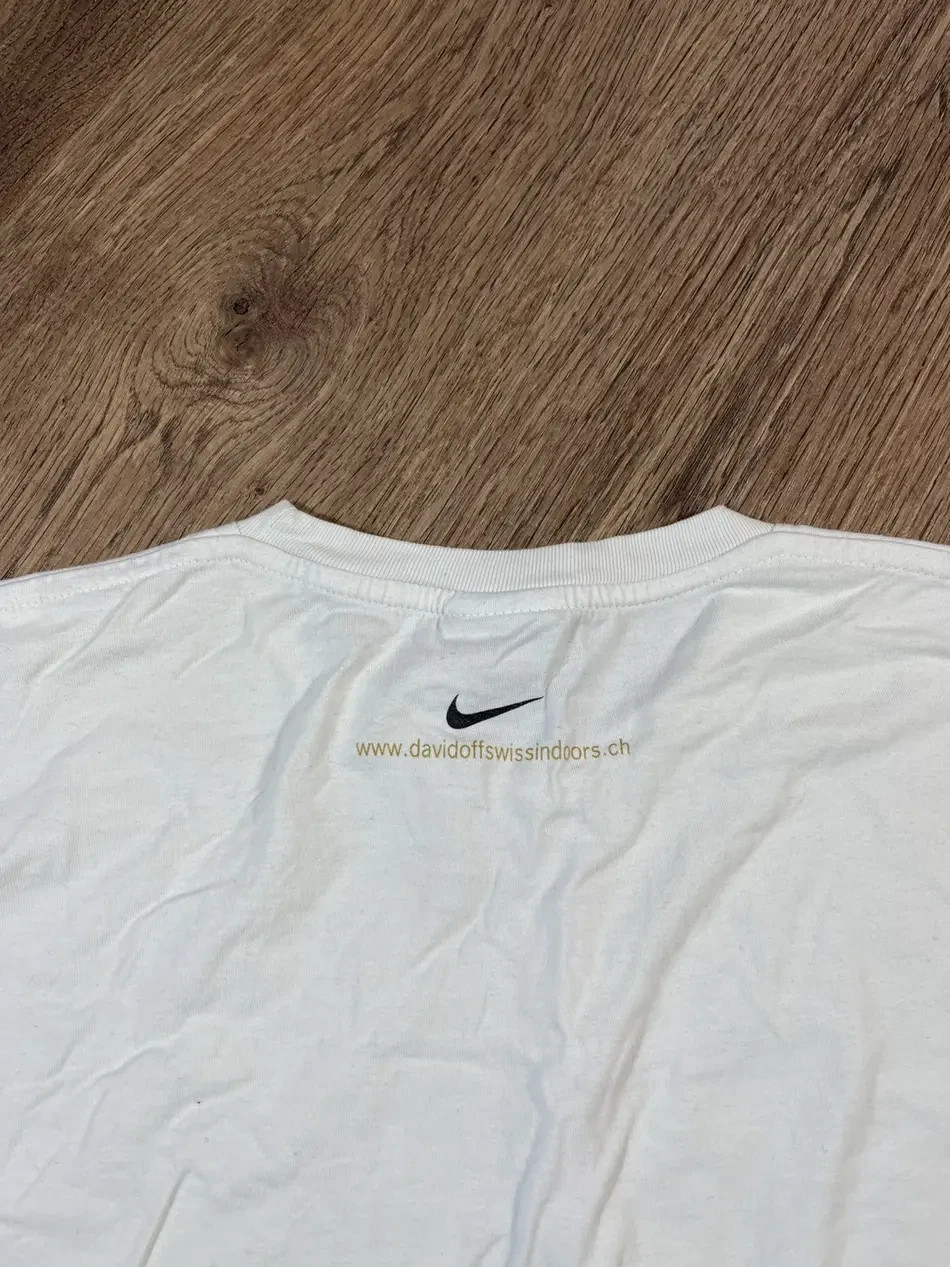 Nike Vintage 90s T Shirt Davidoff Swiss Indoors