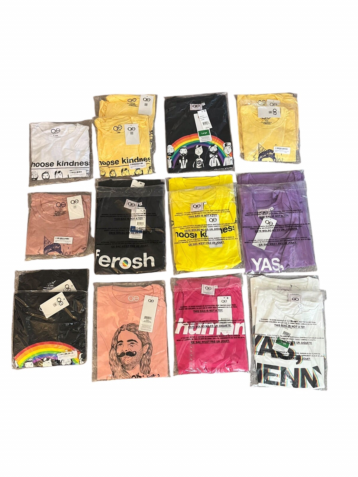 Huge Lot of (19) Queer Eye TV Show Shirts (T-Shirts & Tank Tops) Mostly L & XL