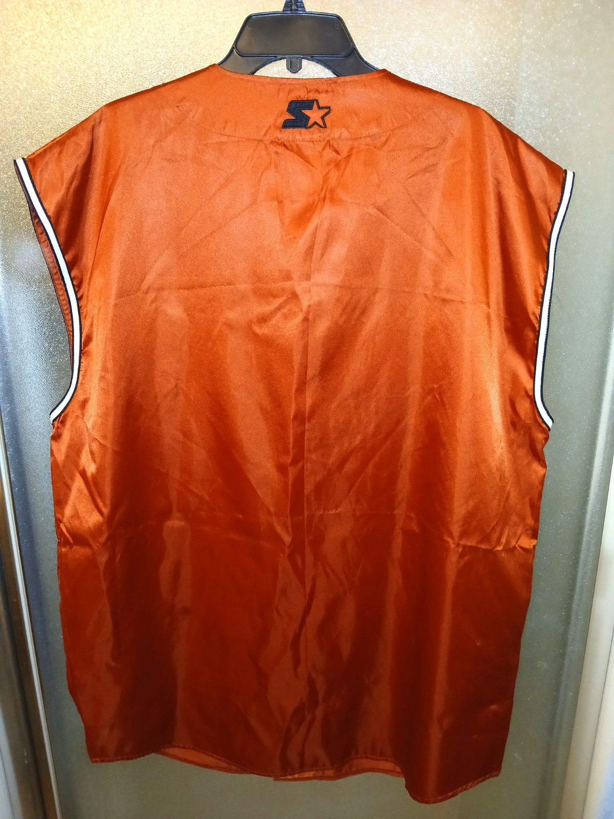 Vintage NWT Starter Jersey Chicago Satin White Sox Bulls XL Button Up Sleeveless
