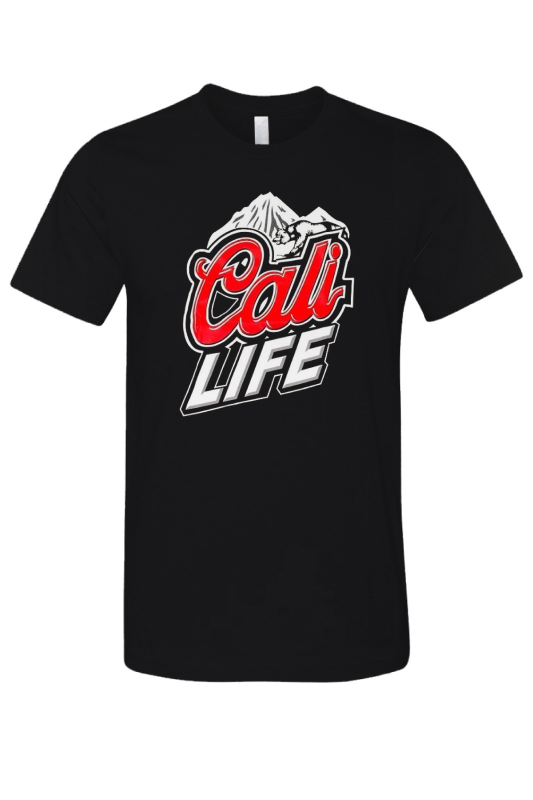 Cali Life Cold Vintage Casual Men’s Tee Street Urban Graphic T-Shirt New Black