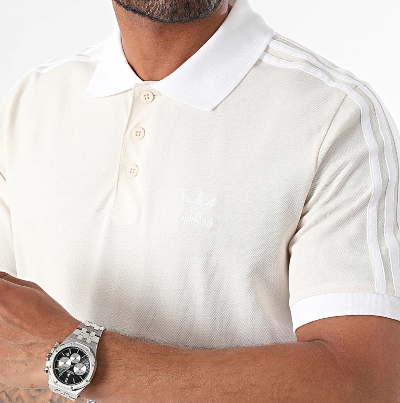 NEW MEN’S ADIDAS ORIGINALS 3 STRIPES TREFOIL POLO SHIRT ~SIZE XL #IZ3070