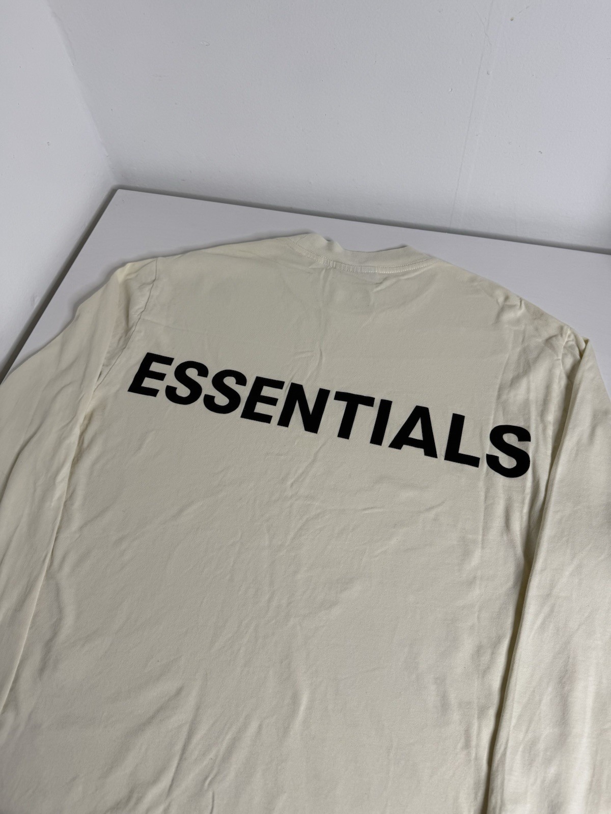 OG Essentials Long Sleeve Back Logo Tee “Cream” (XL) *PREOWNED*