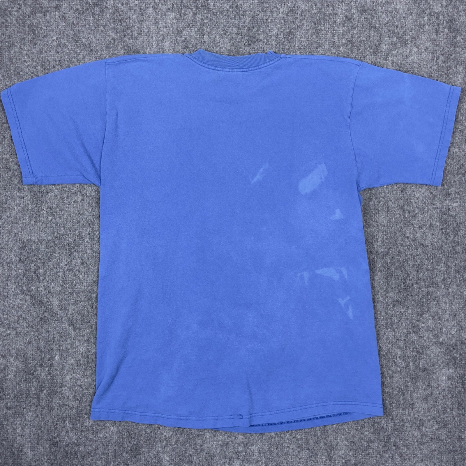 Greek Character Moods Expression Graphic Tee Mens L Blue 1999 Vintage