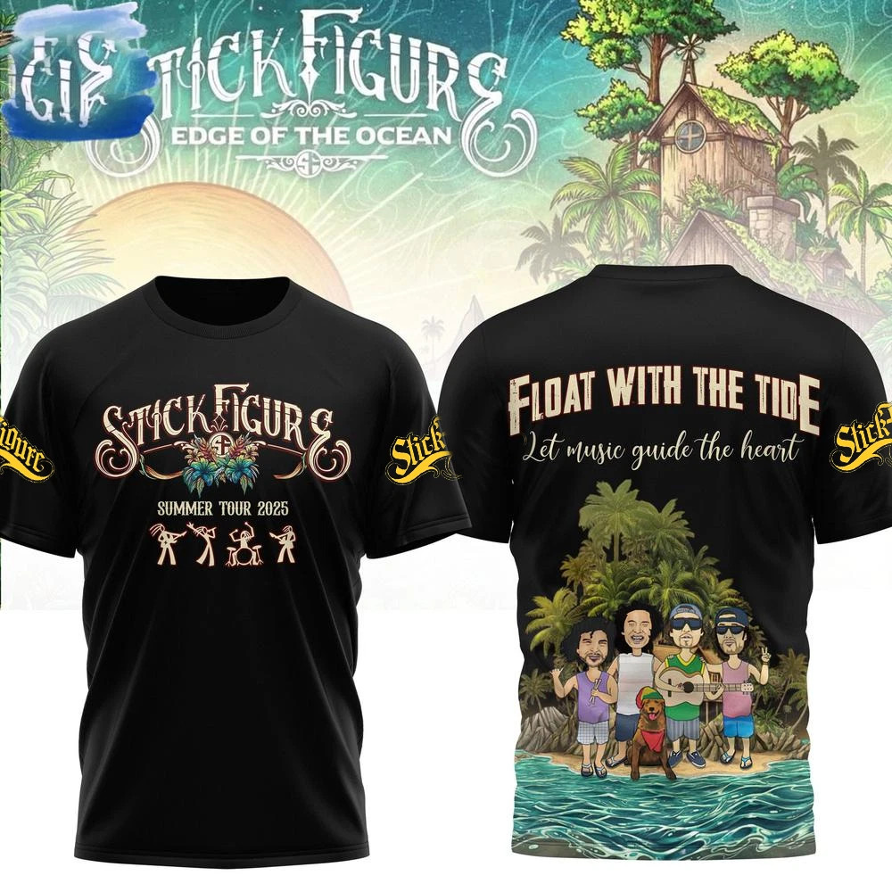 NEW Stick Figure Band Summer Tour 2025 3D T Shirt All Size D2023