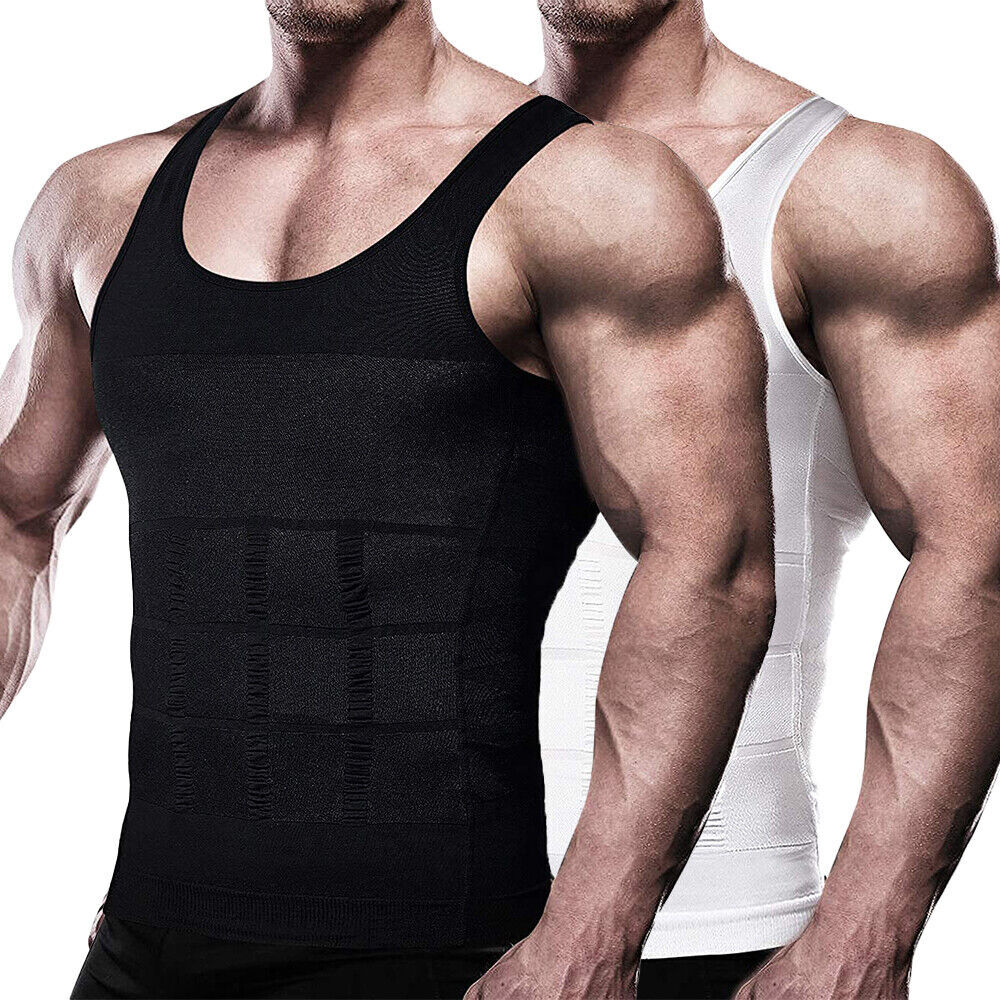 FAJAS Men Body Slimming Tummy Shaper Belly Underwear Shapewear Undershirt Vest