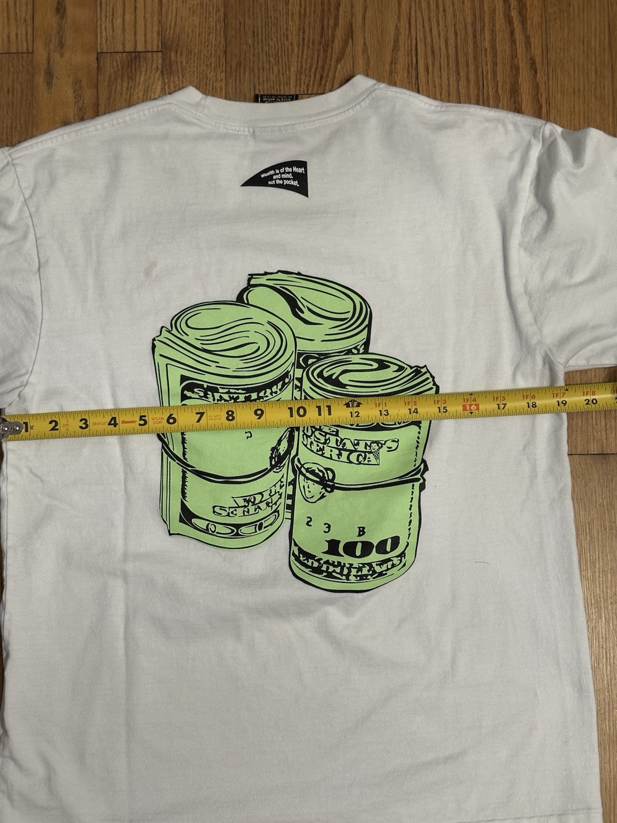 Billionaire Boys Club VAULT Men’s L White Cotton Crewneck Money Graphic Tee
