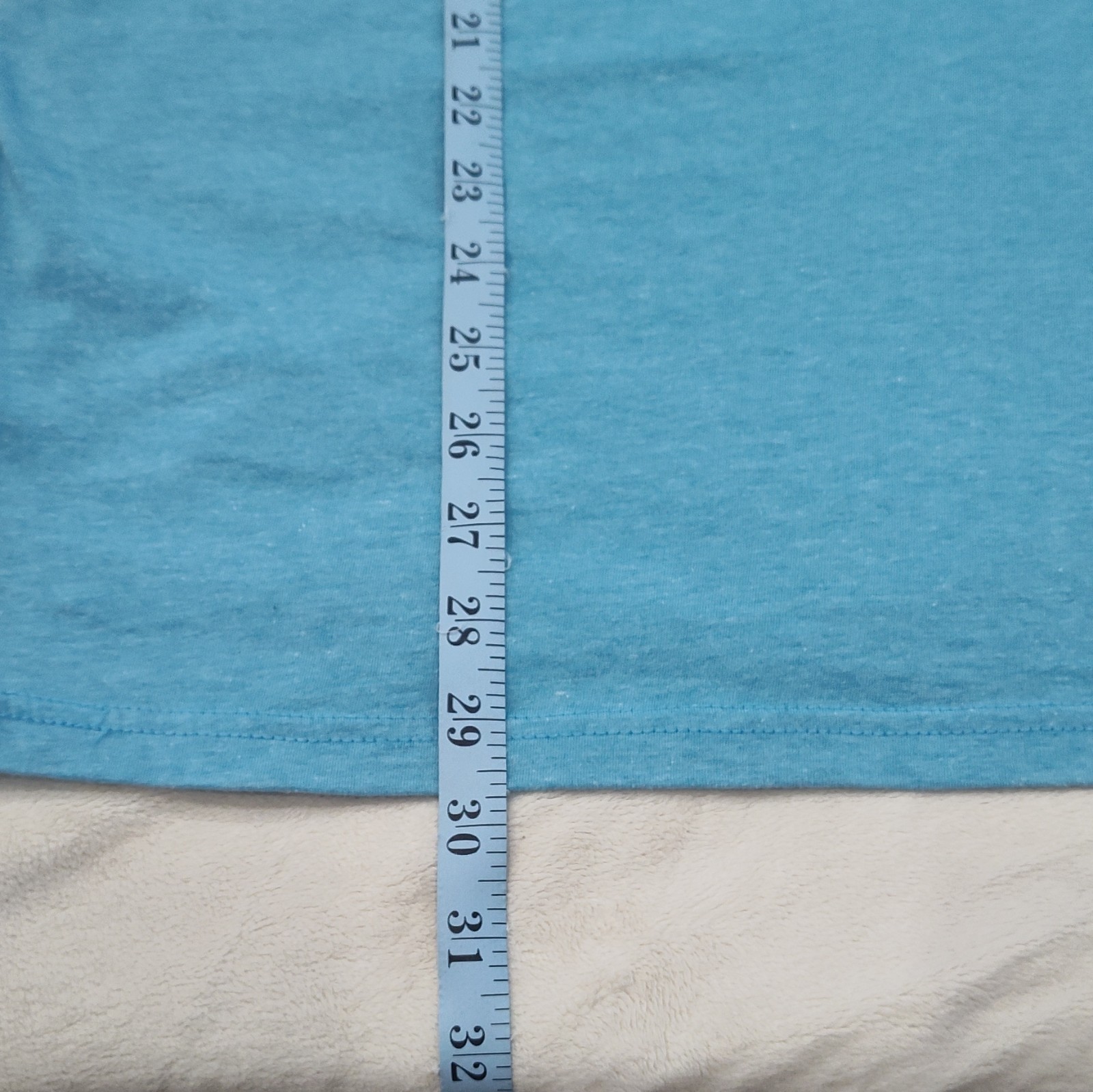 Reef Mens Turquoise Graphic Tee With Surf & Palm Tree Design Size Large