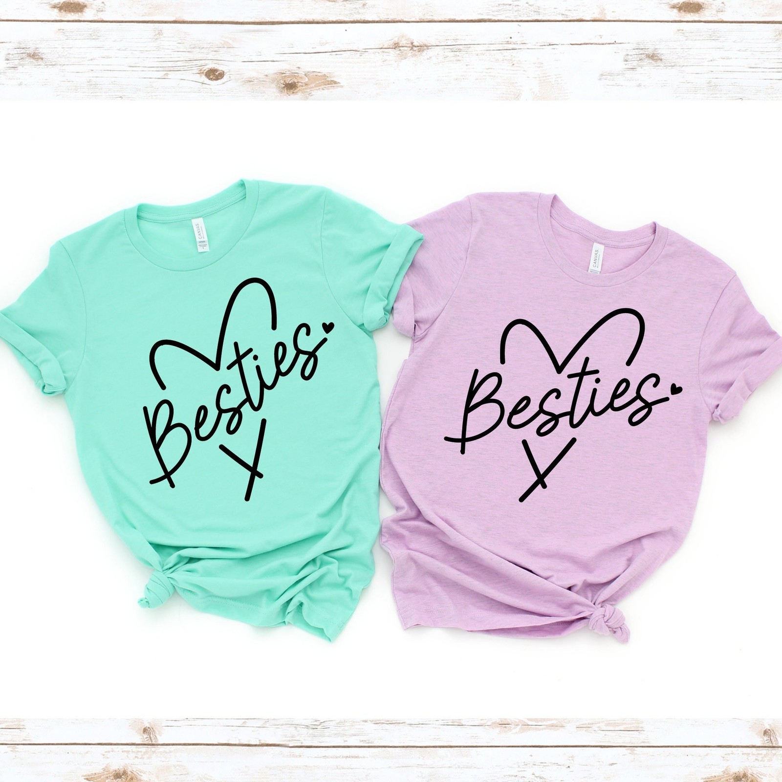 Bestie shirts Besties Heart shirt Mommy and Me shirts Mother and Daughter shirts