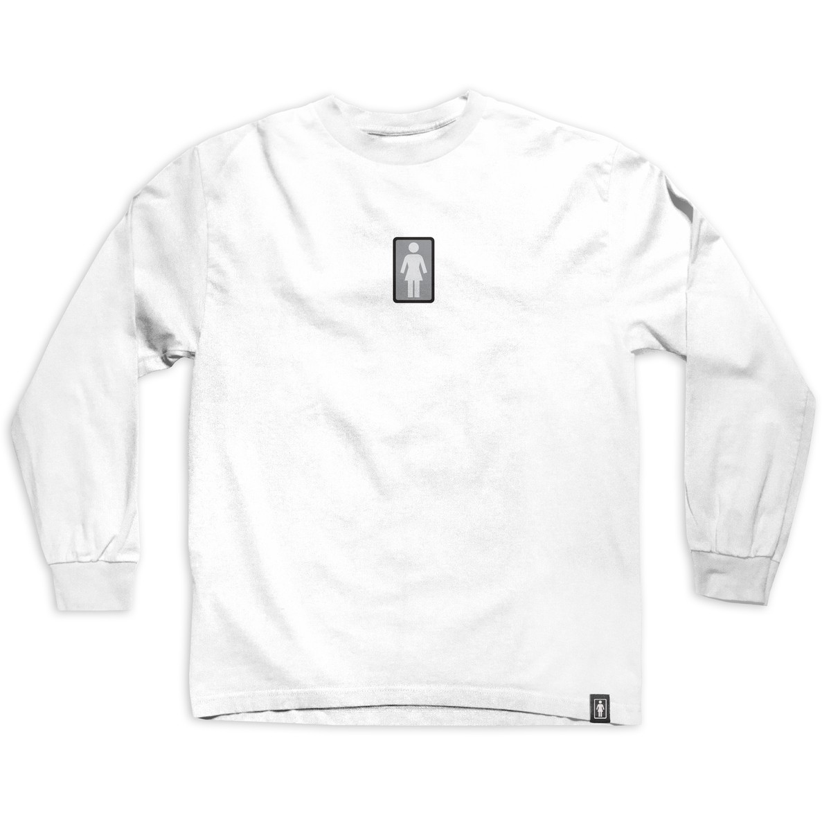 Girl Skateboards Longsleeve Shirt OG Garment Dyed White