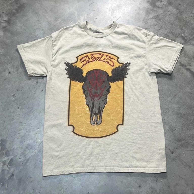 Eagles band 90s Retro style White T shirt Short Sleeve tee Size S-2345XL NH28664