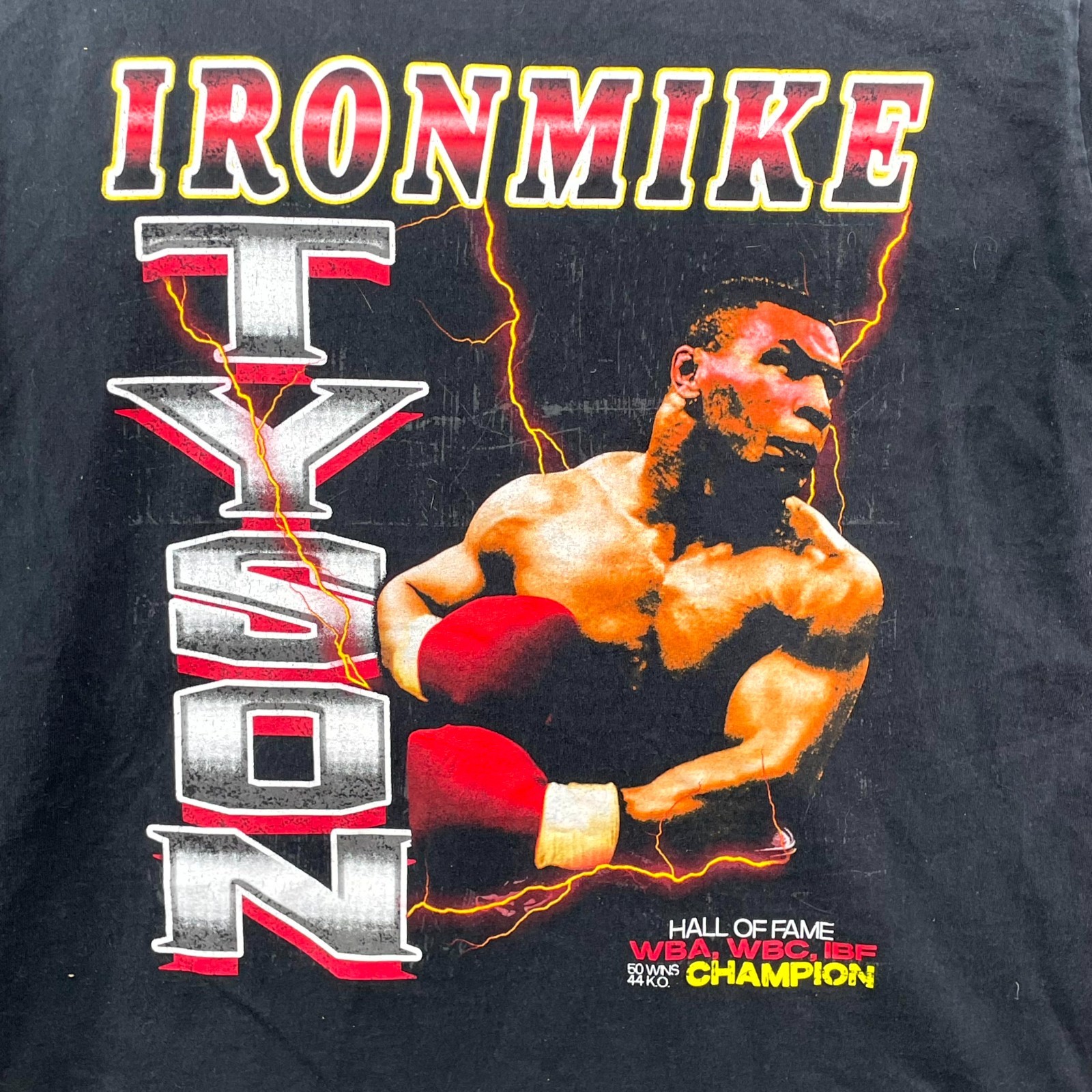 Mike Tyson Iron Mike Hall of Fame Champion T-Shirt Mens L Graphic Boxing Grunge