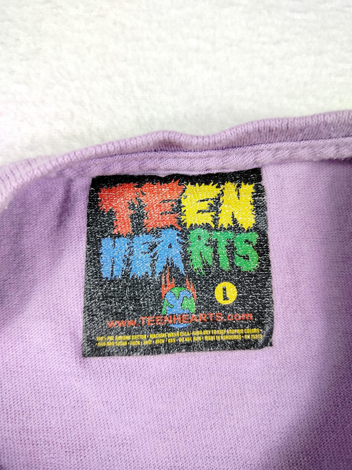 Teen Hearts Shirt Large Men Purple It’s All In Your Head Mushroom Hippie Trippy