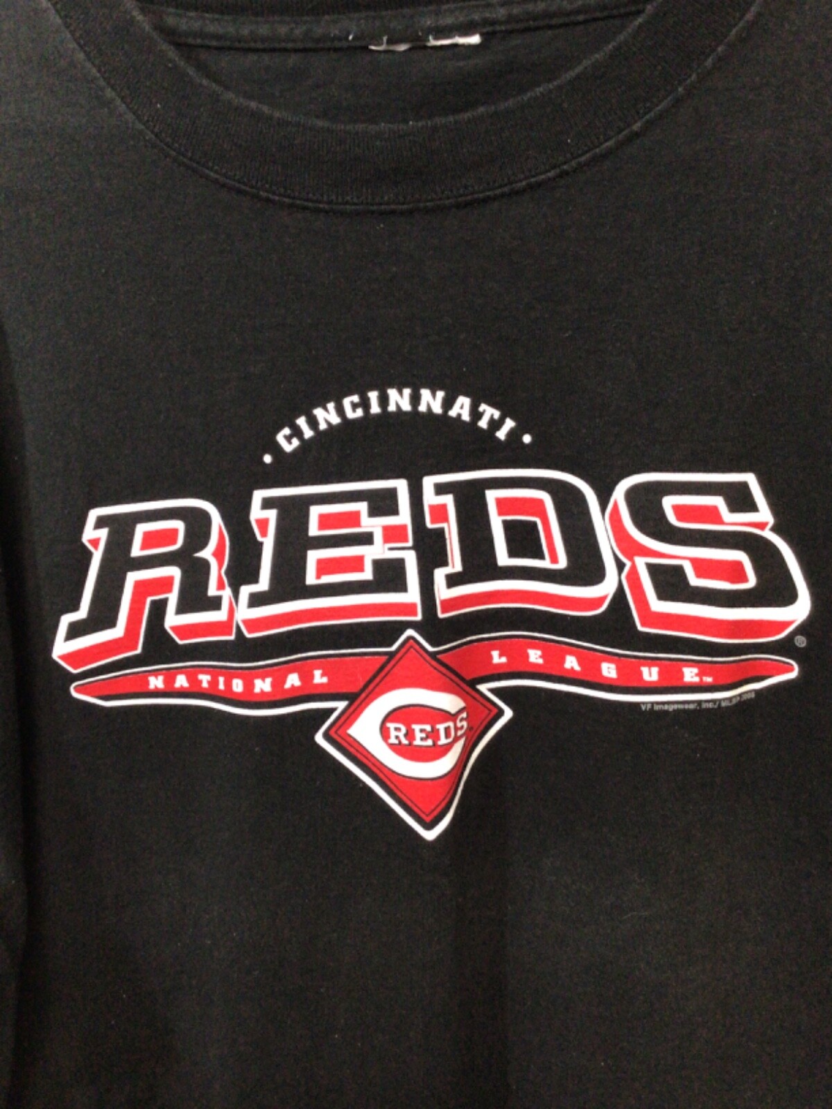 Cincinnati Reds 2005 Black XL Cotton T Shirt