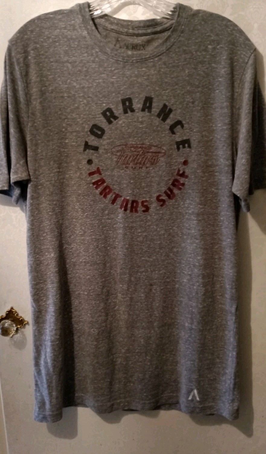 SURF TEAM TARTANS TORRANCE HIGH SCHOOL TSHIRT SURFING CA GRAY M MEDIUM