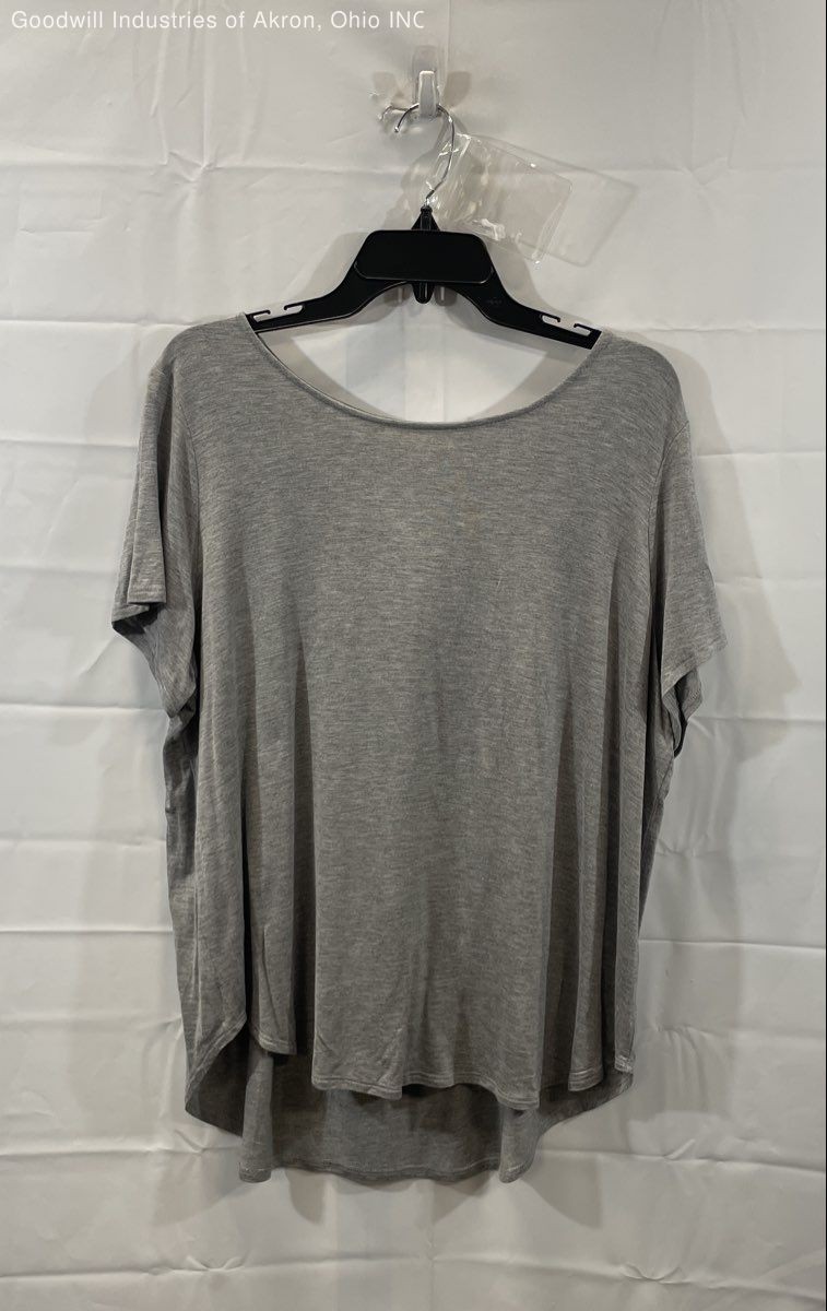 Philosophy Women’s Tee T-Shirt Gray Heather High-Low Scoop Neck NWT Sz 1X