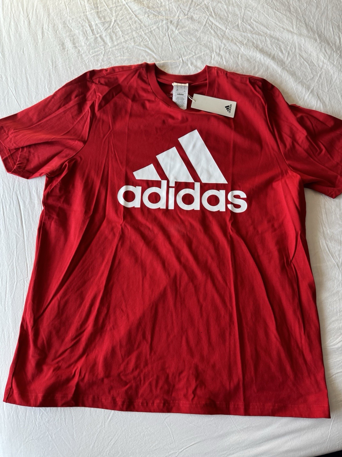 Red Men’s Adidas T-shirt In A Size XL with Original Tags