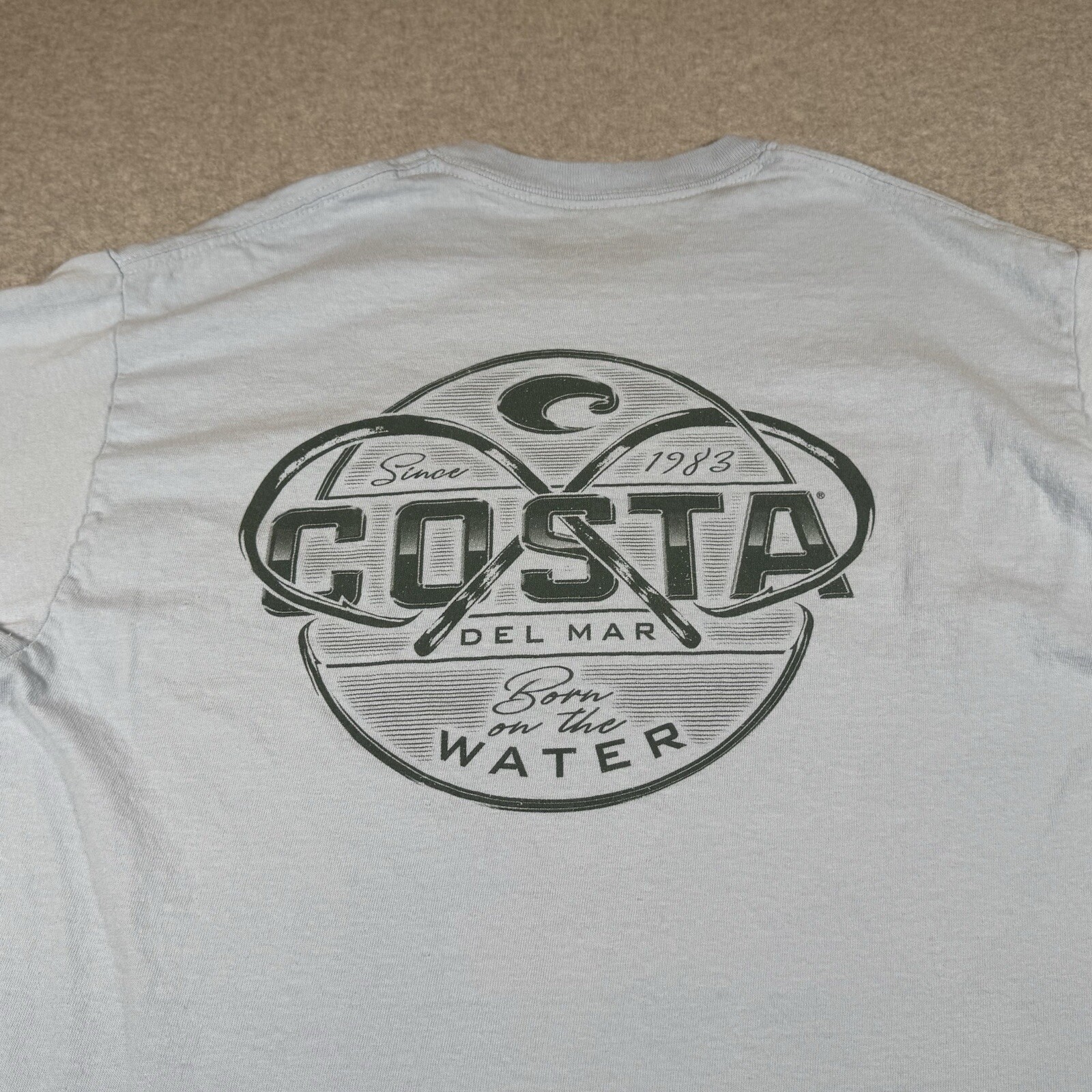 Costa Shirt Adult Medium Blue Sunglasses Apparel Ocean Fishing Outdoors Boating
