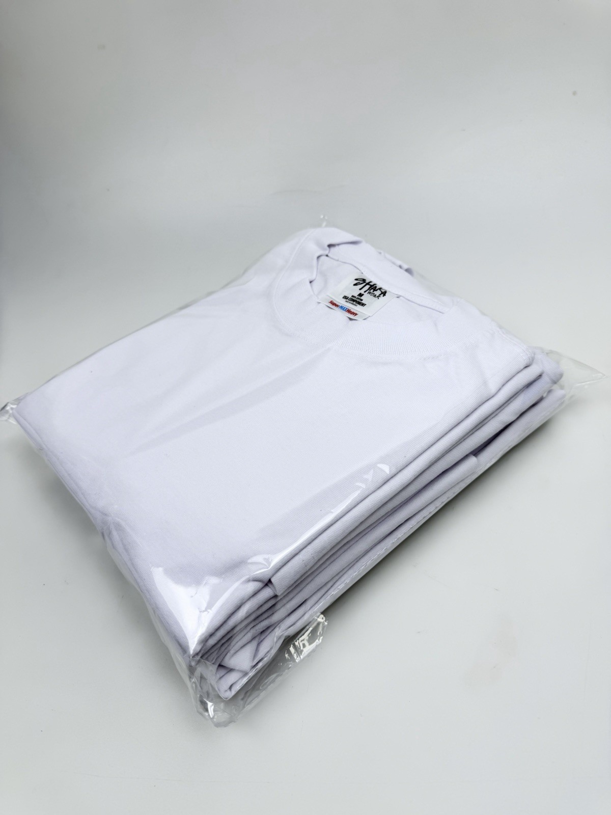 Shaka Wear Heavyweight White T-Shirt Mens M 100% Cotton Blank NWOT Lot of 5