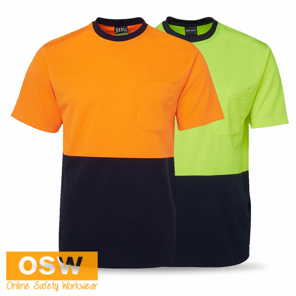 Hi Vis Micromesh LIGHT Weight Breathable COOL DRY Easy Care Work Tees XS-5XL