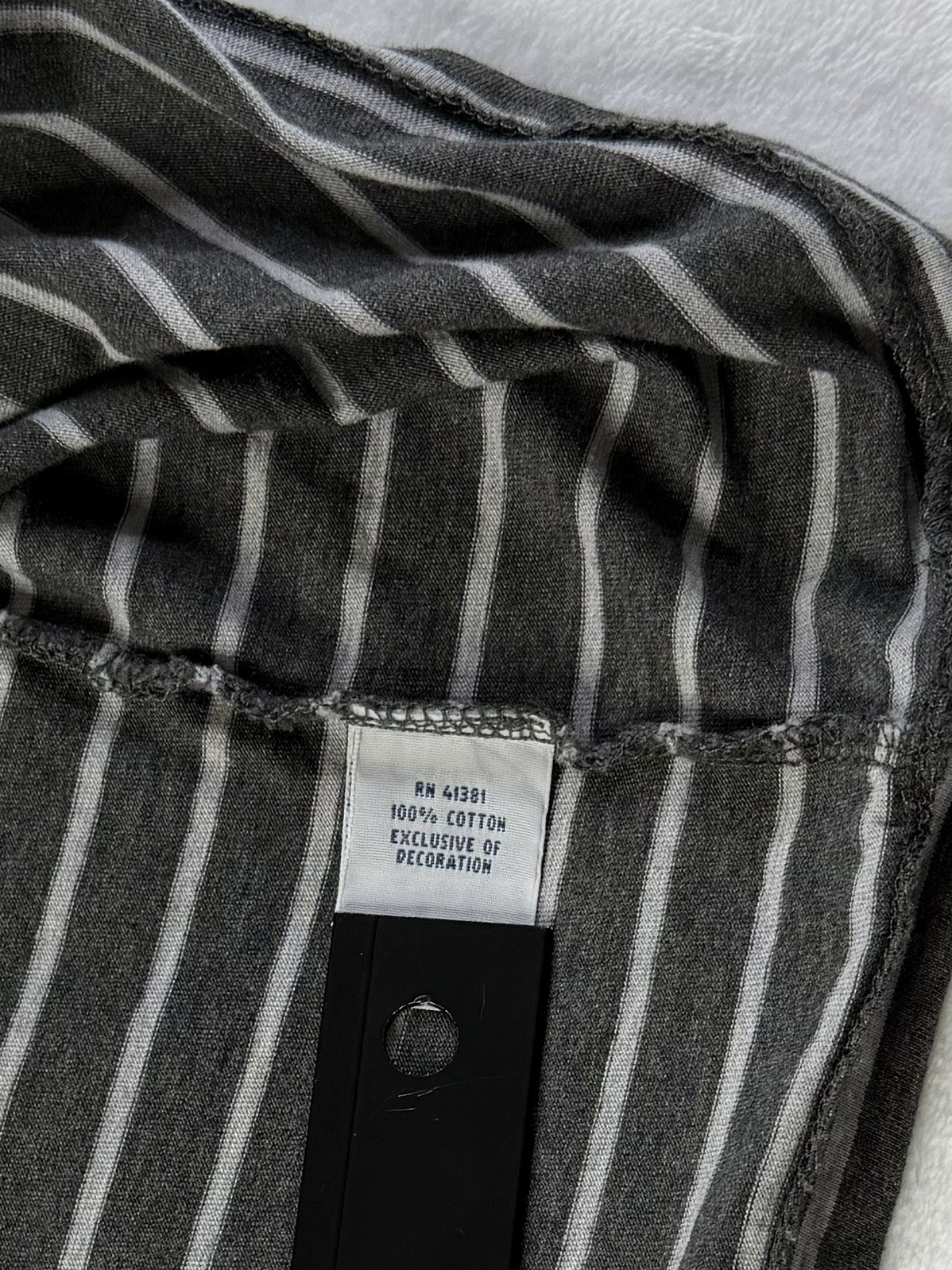 Polo Ralph Lauren Mens S Gray Striped Cotton T Shirt White Pony Logo Tee