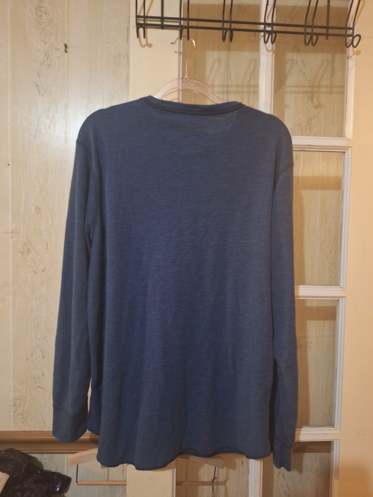 American Eagle Outfitters Heritage Shirt Mens Size XL Thermal Classic Fit Blue
