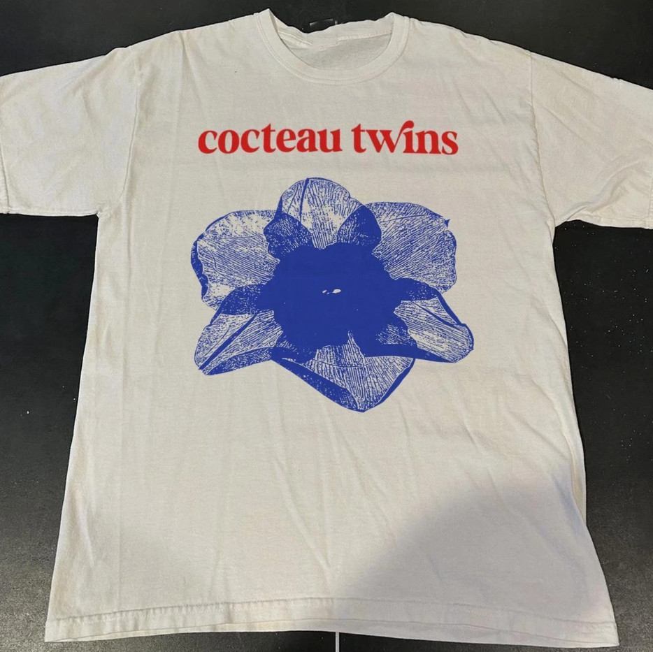 Vintage Cocteau Twins white Cotton T-Shirt Full Size BS829