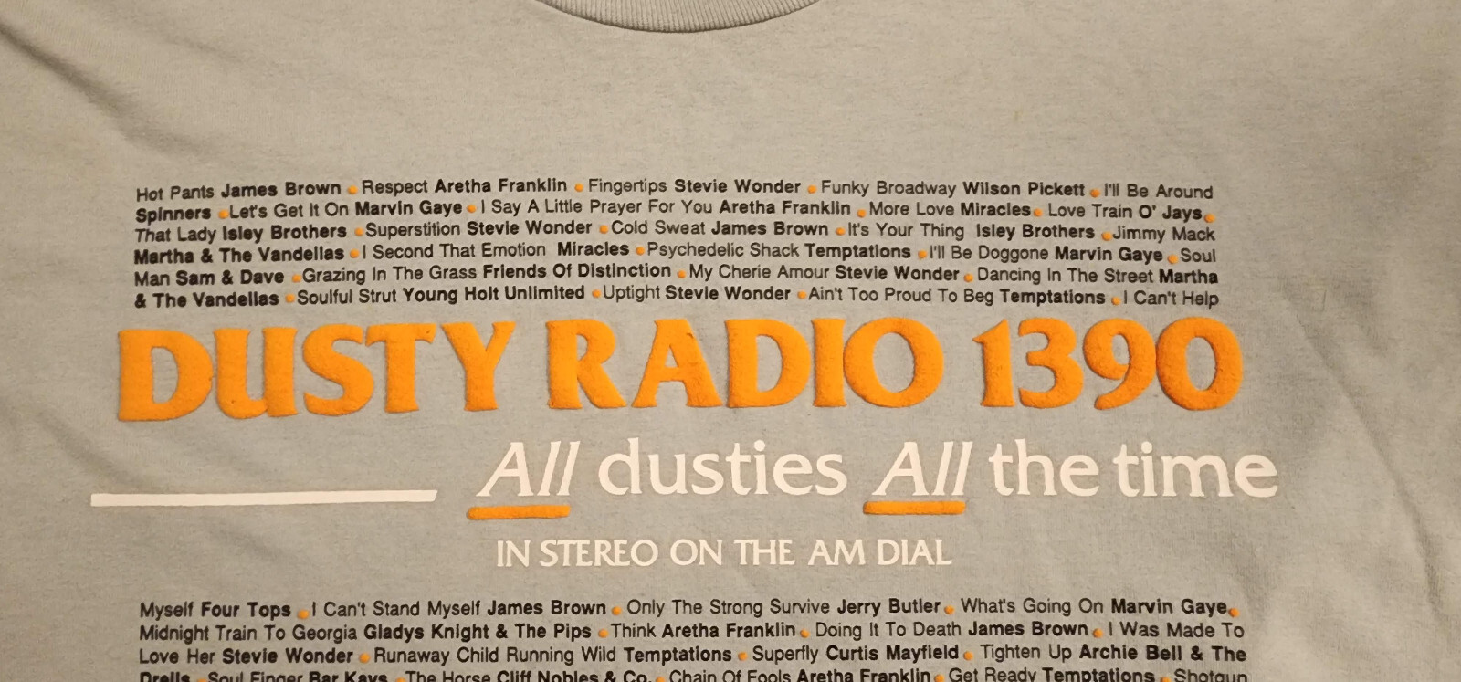 VTG 90’s WCGI Dusty Radio 1390 Chicago Oldies/Motown Best 50/50 T-Shirt XL