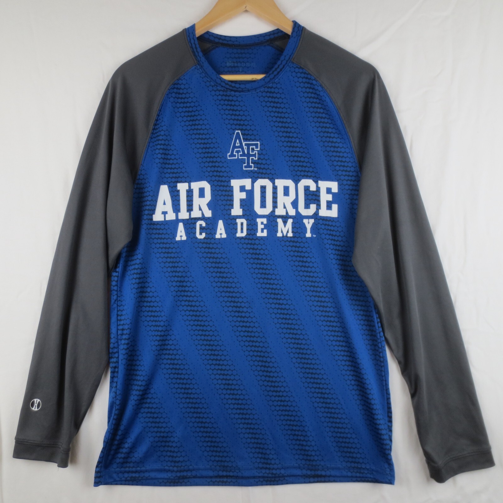 Air Force Academy Holloway T Shirt Mens Large Blue Gray Raglan Sleeve College