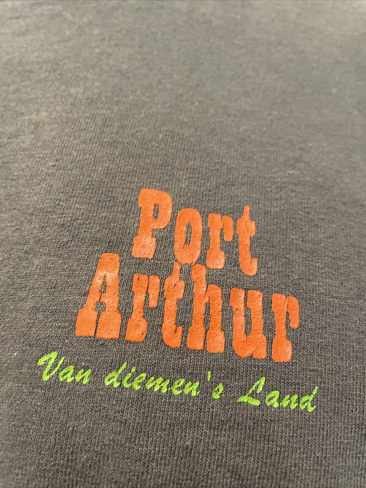 Vintage Men’s PORT ARTHUR VAN Diemen’s Land Gray Shirt Size Large