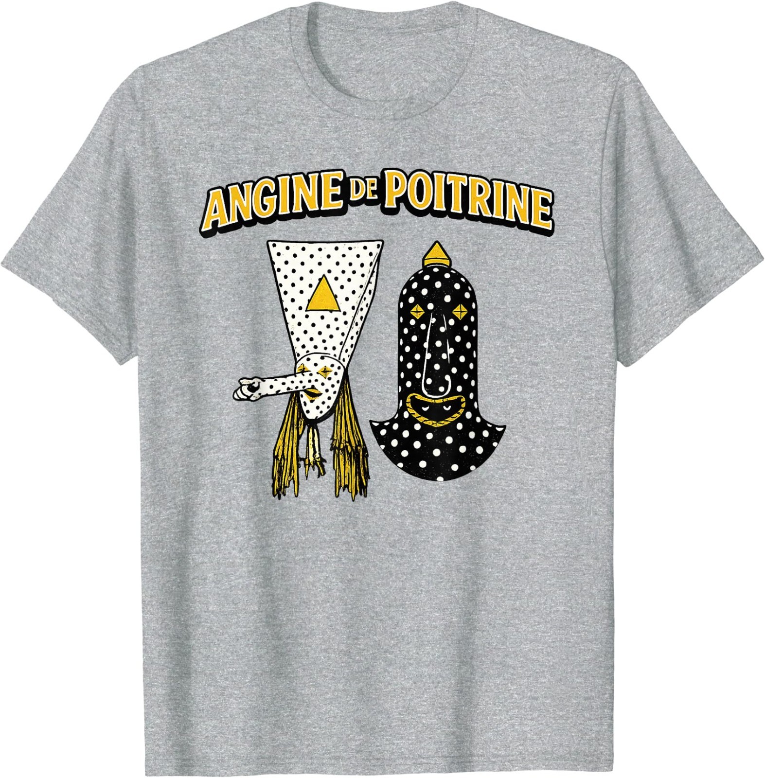 Angine De Poitrine Band Tee Vintage Music Fans Masked T-Shirt