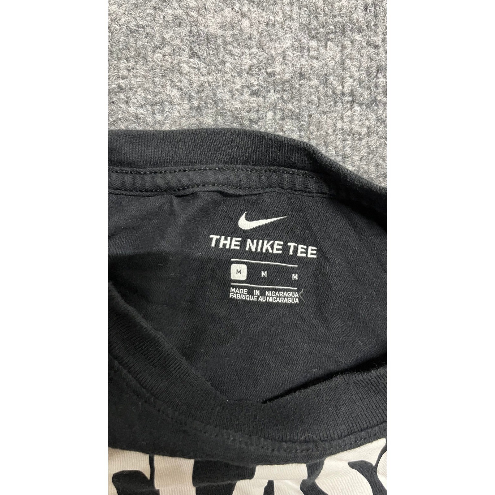 Nike T-Shirt Mens Size M Black Class Is In Session Graphic Crewneck Cotton Tee