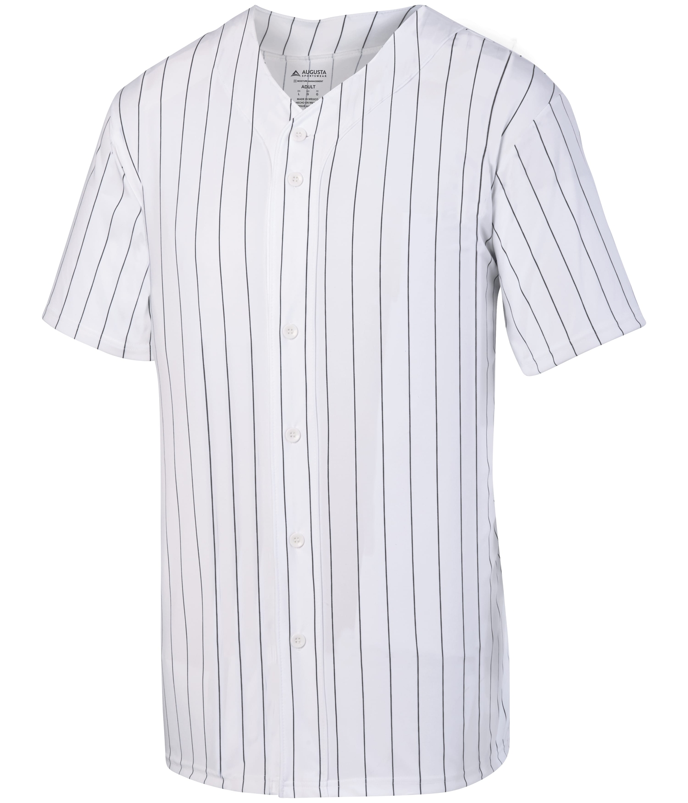 Augusta Sportswear 1685 Men’s Pinstripe Full Button Baseball Jersey T-Shirt