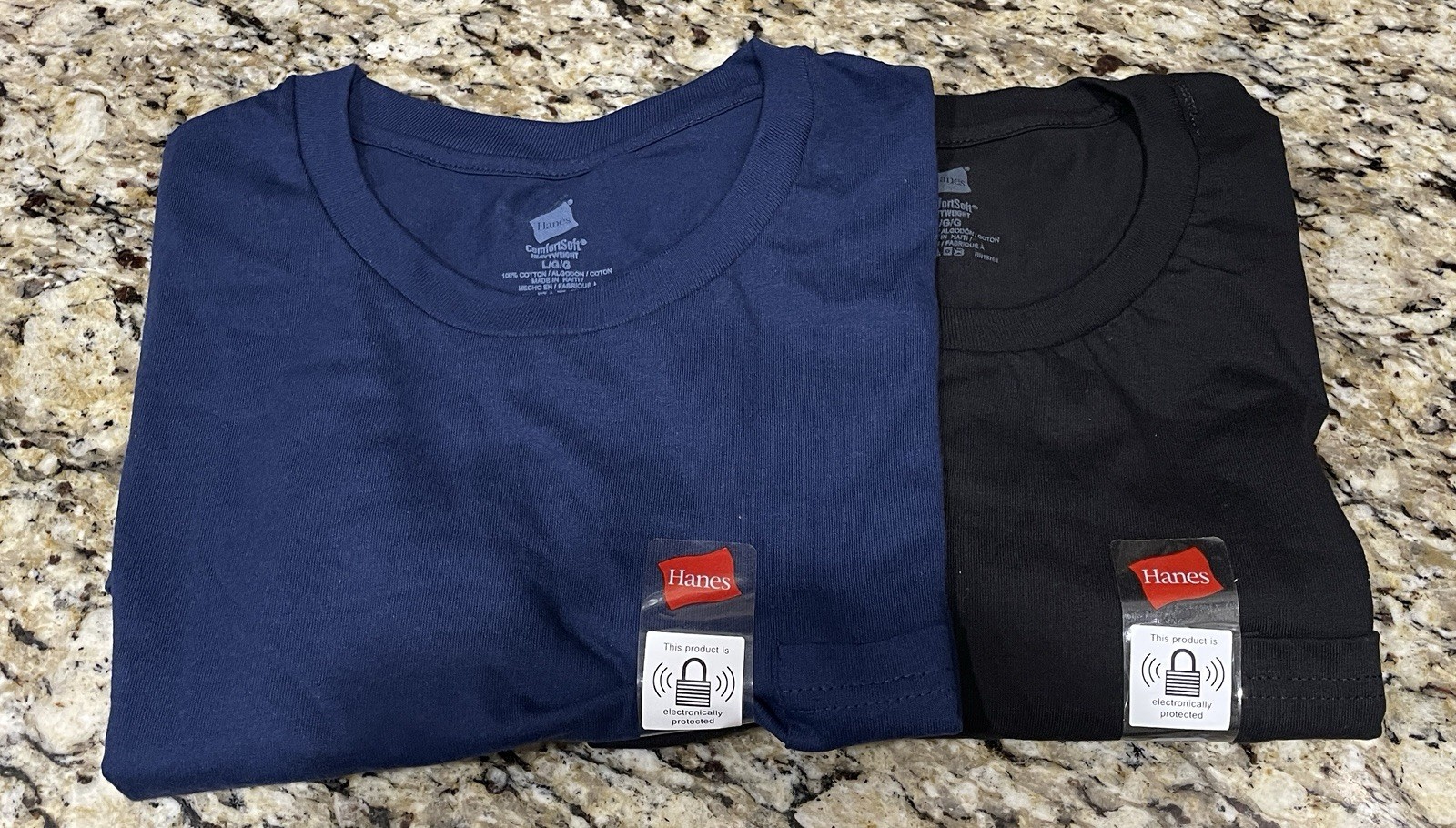 Hanes Men’s T-shirt single, 2 pack or 3 pack various colors available, new
