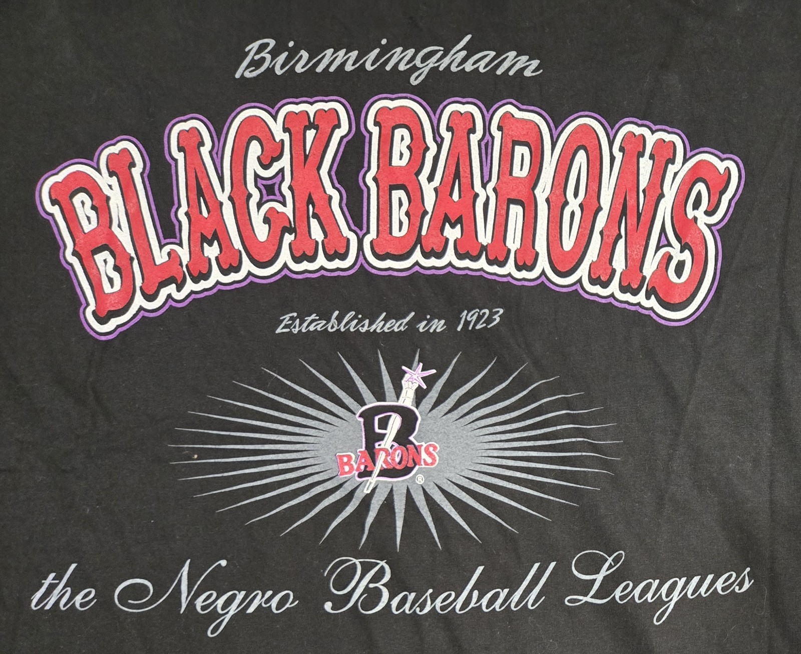 Birmingham Black Barons Tshirt XL Negro League Baseball