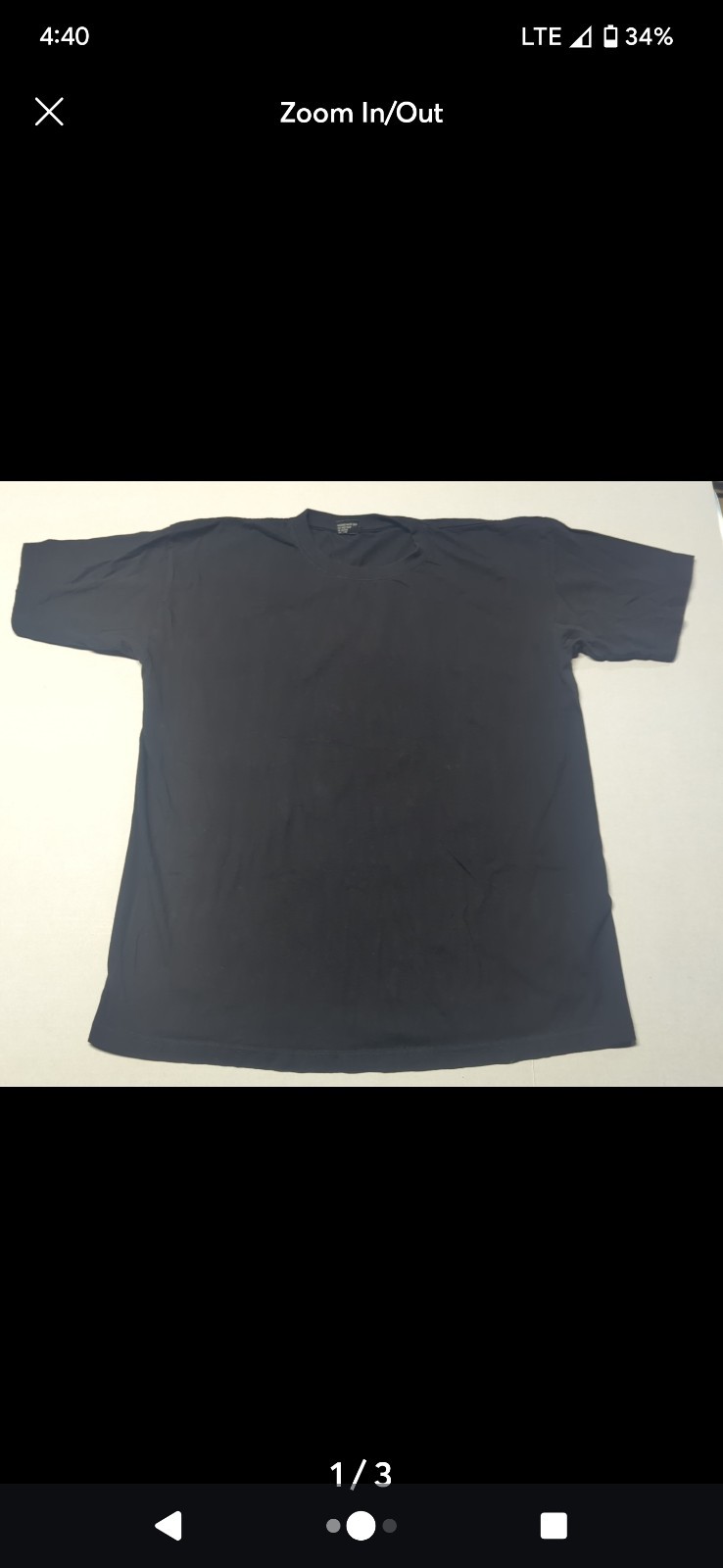 Gemrock Mens Size XL Black Cotton Short Sleeve Crew Neck T-Shirt New