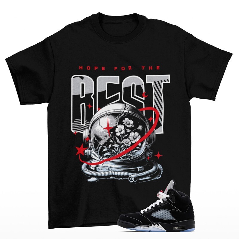 Hopeless Shirt to Match Jordan 5 OG Black Metallic Reimagined HF3975-001