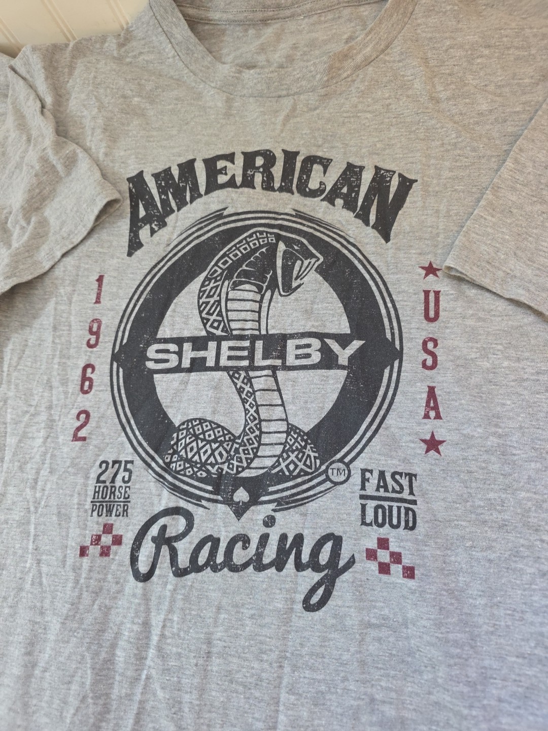 SHELBY Cobra Lot Of 3 Mens Graphic T-shirt 90/10 Cotton Blend Gray Size S