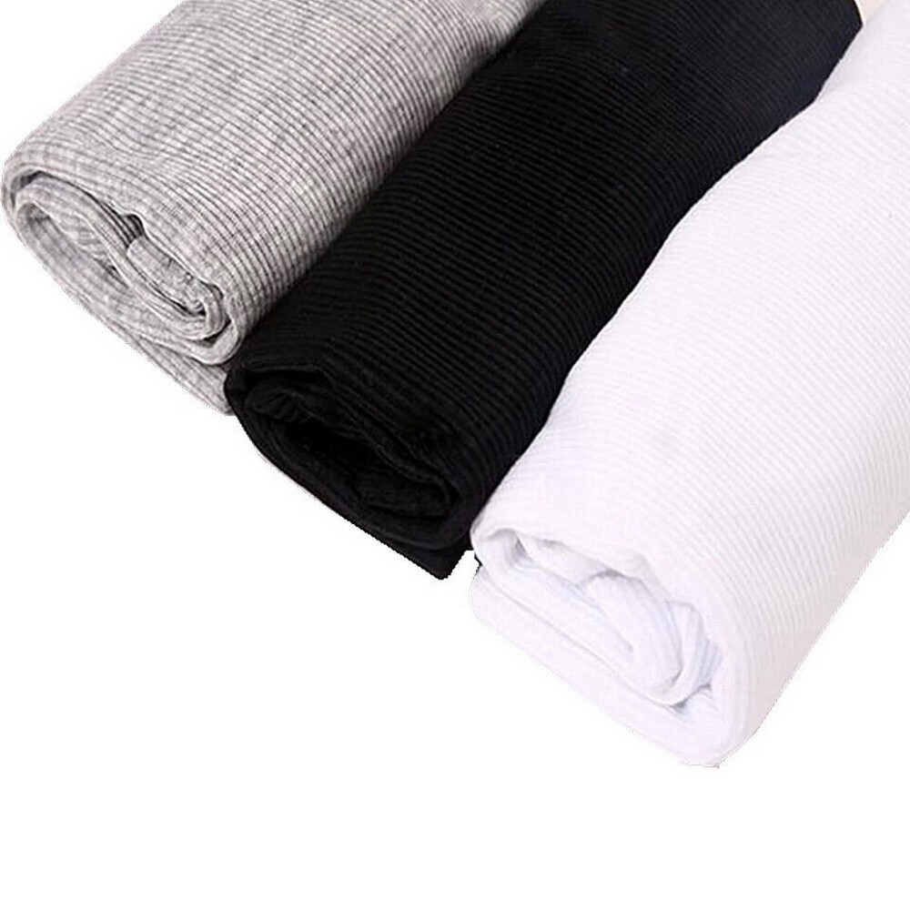 1 3 6 Packs Men 100% Cotton Ribbed Tank Top A-Shirt Wife Beater Undershirts Lot