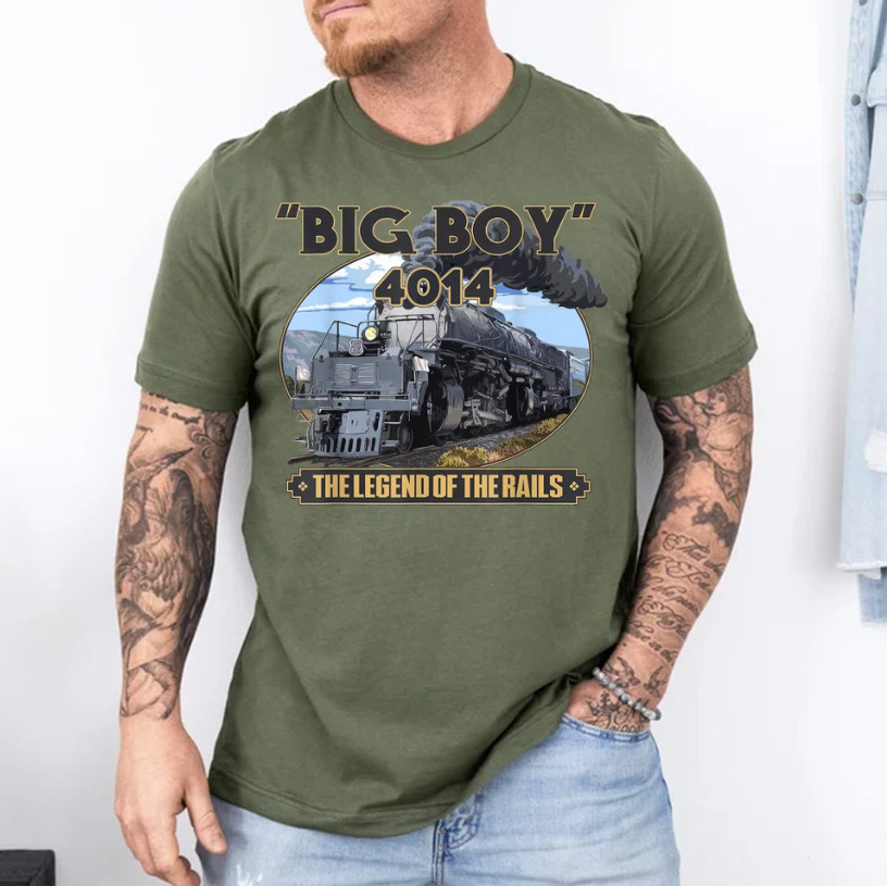 Big Boy 4014 Vintage Steam Locomotive Railroad Train Engine T-Shirt