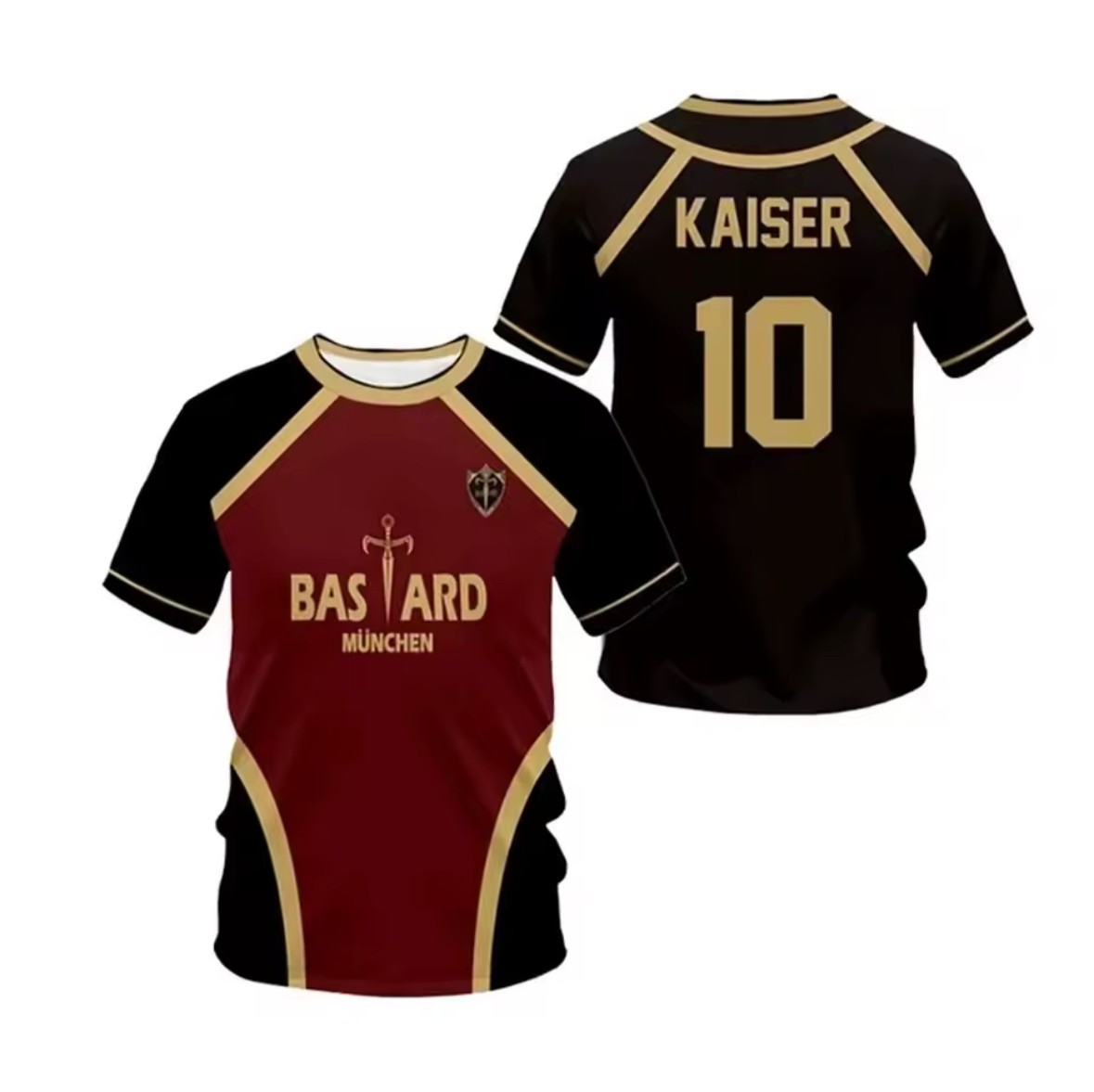 Blue Lock Bastard München Jersey T-Shirt Michael Kaiser Anime 3D Sports Jersey