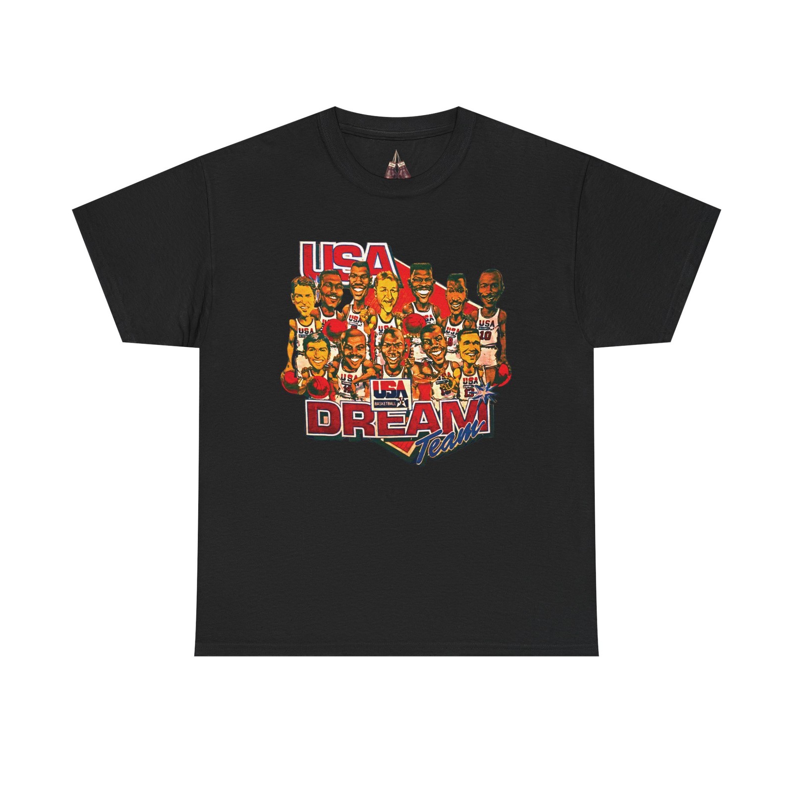 Dream Team 1992 USA Jordan Bird Magic Basketball VTG OG Premium Graphic T-Shirt