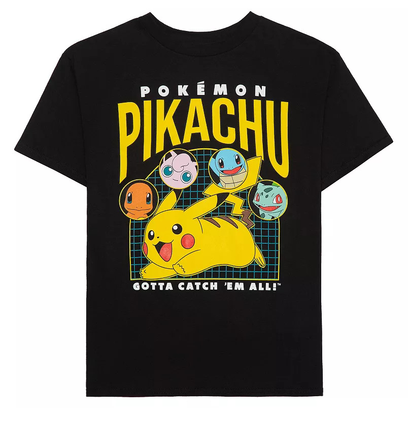 Pokemon Men’s Big Pikachu Eevee Charmander Red Blue 151 T Shirt Anime XL NWT