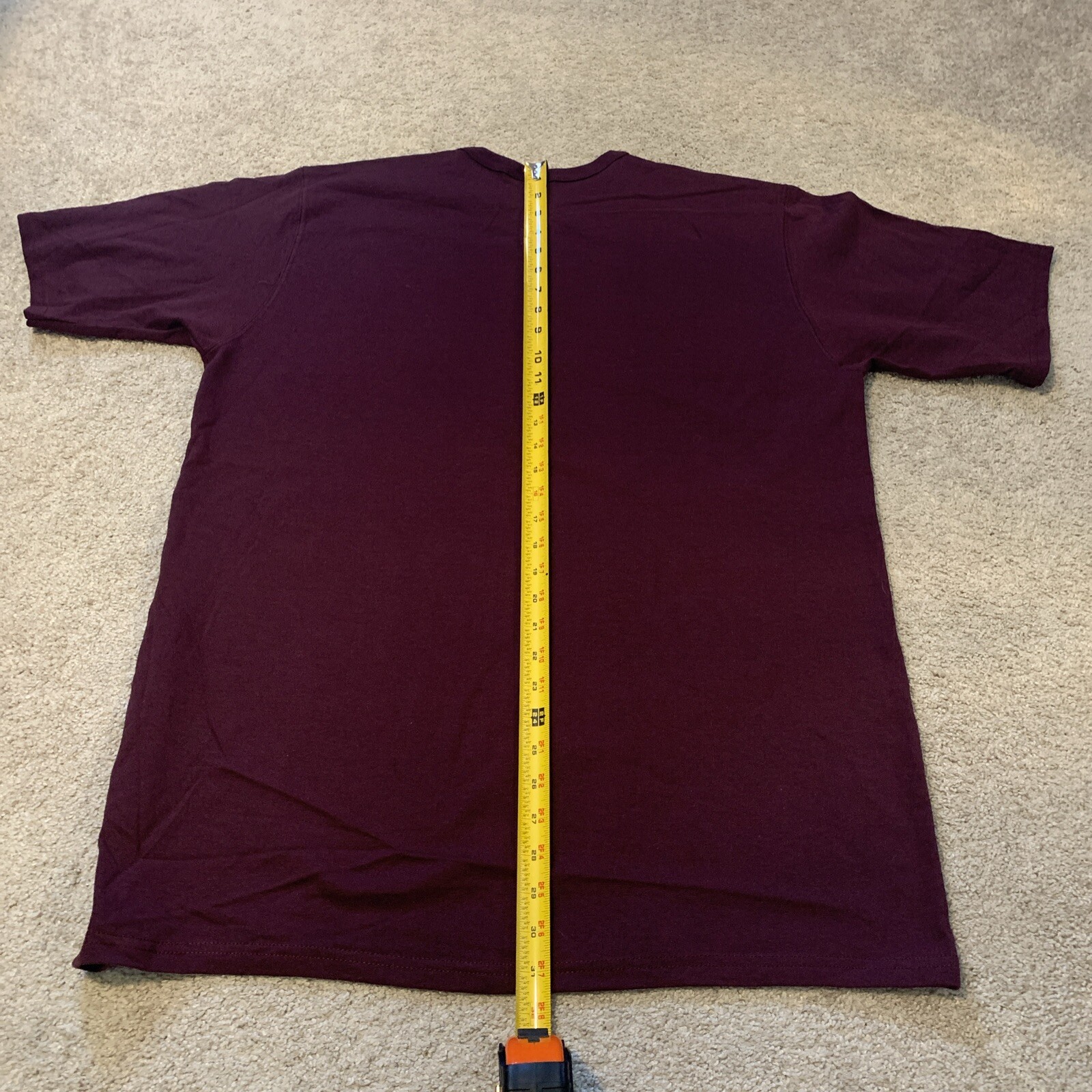 VTG Champion Maroon Plum Heavy Weight Cotton TShirt EXTRA LARGE Unisex Lot Of 12
