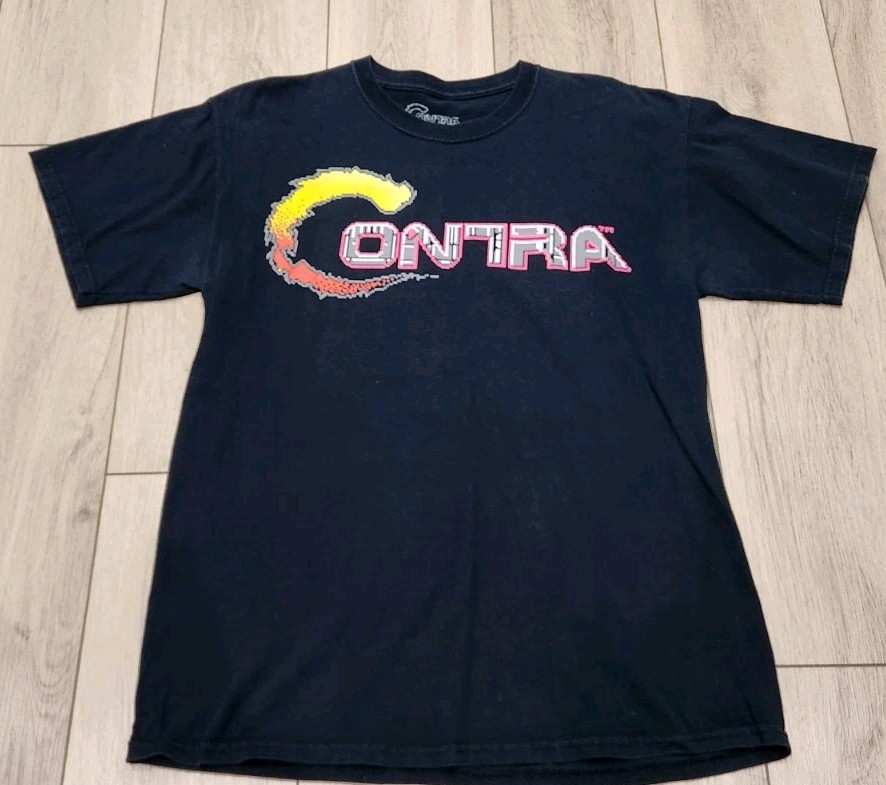 Contra Graphic TShirt Unisex Cotton Adult Funny Video Game Retro Old School NES
