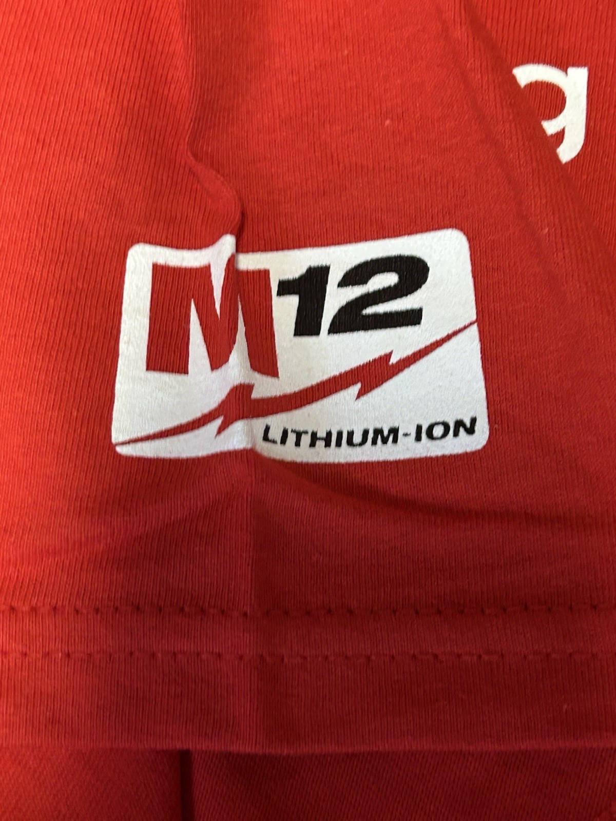 Milwaukee Tools Nothing But Heavy Duty Red T-Shirt Short Sleeve M12 18 NEW LARGE