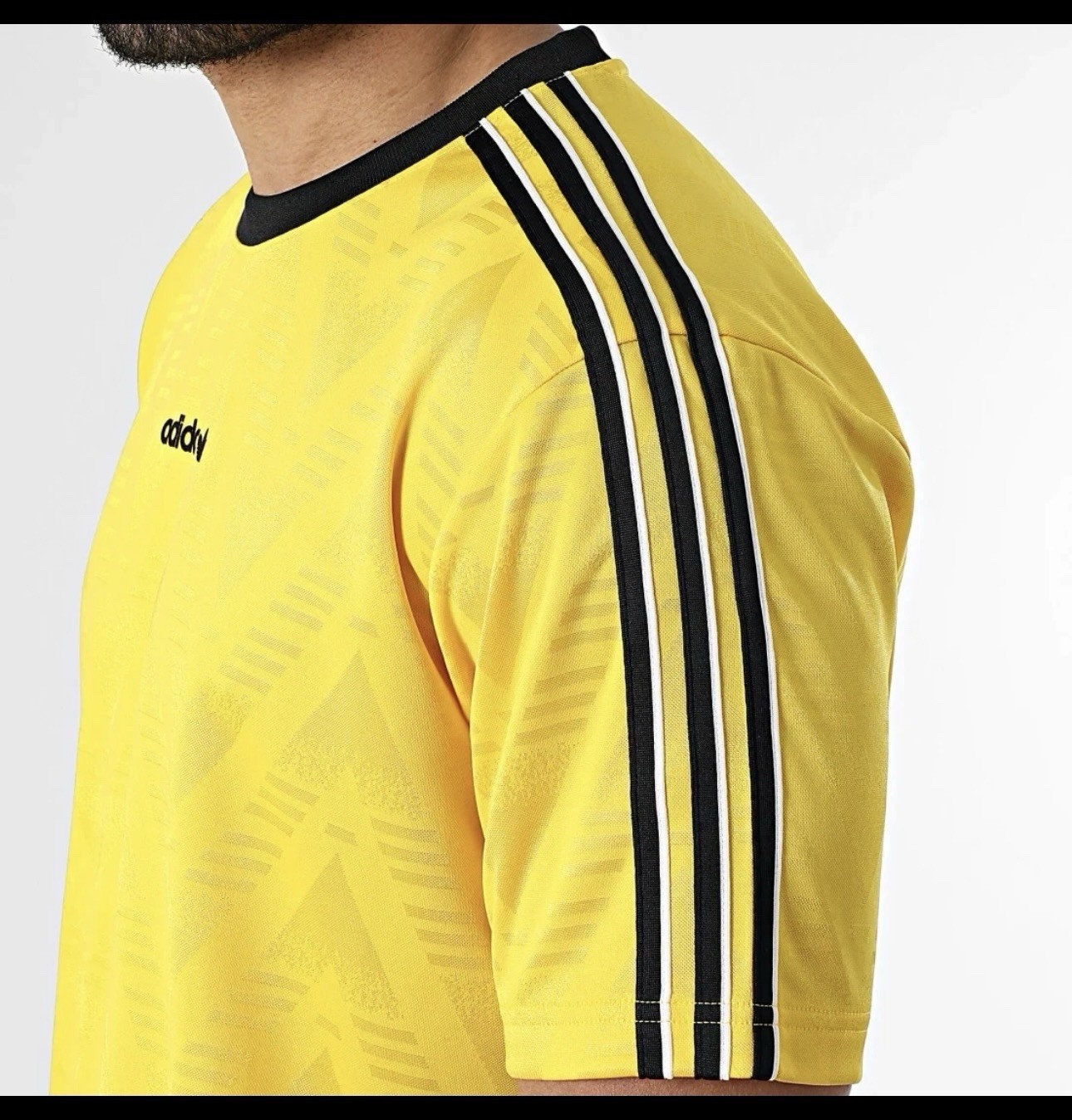 RARE! NEW MEN’S ADIDAS ORIGINALS TREFOIL JACQUARD SHIRT ~SIZE Small KE3336