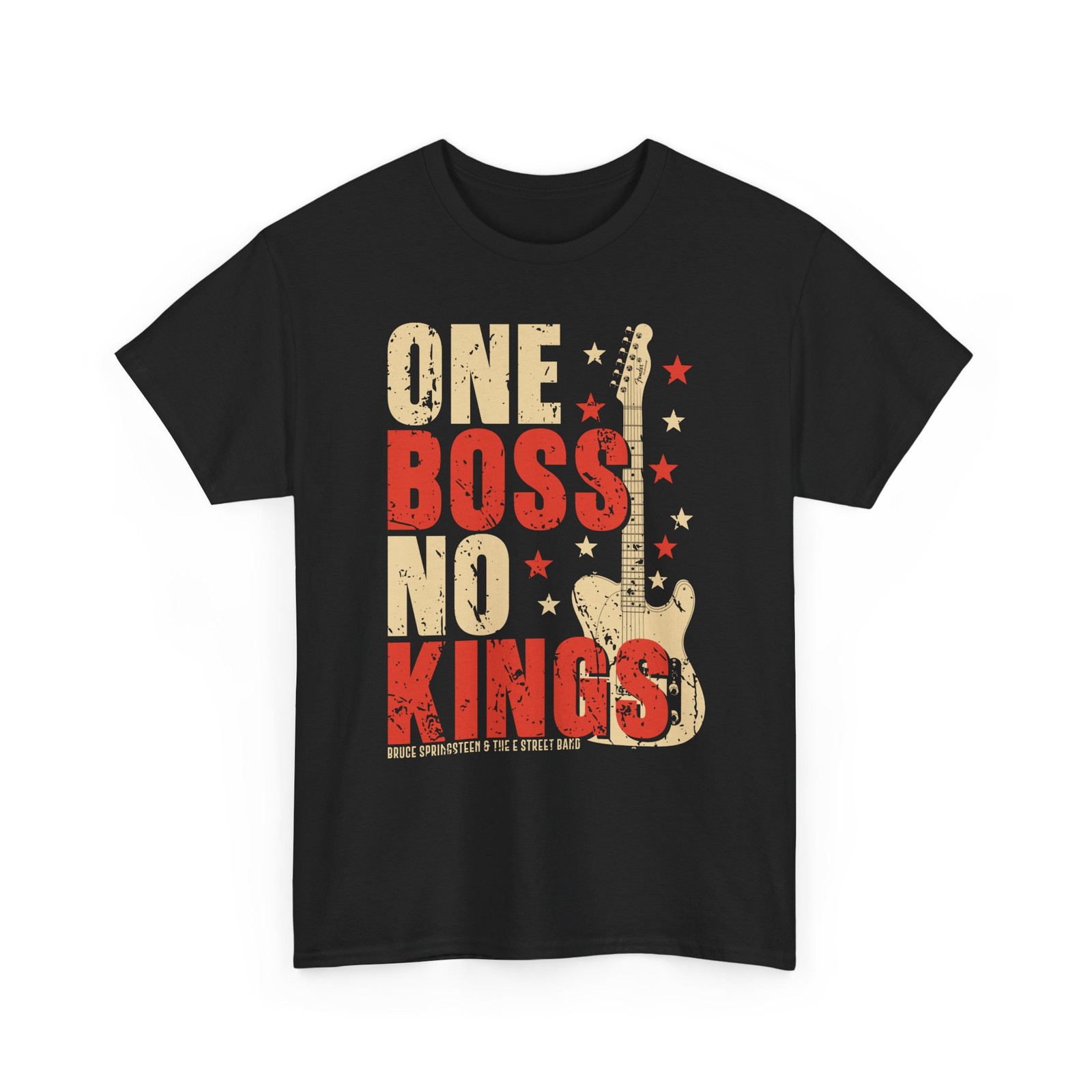 One Boss No Kings Bruce Springsteen Rock Guitar Music Band Tour Gift T-Shirt