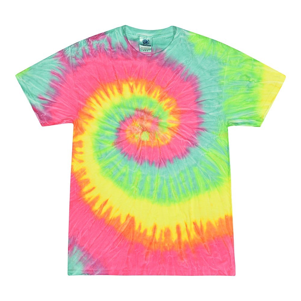 Multi-Color Tie Dye T-Shirts Adult SM – XXXXXL 100% Cotton Colortone