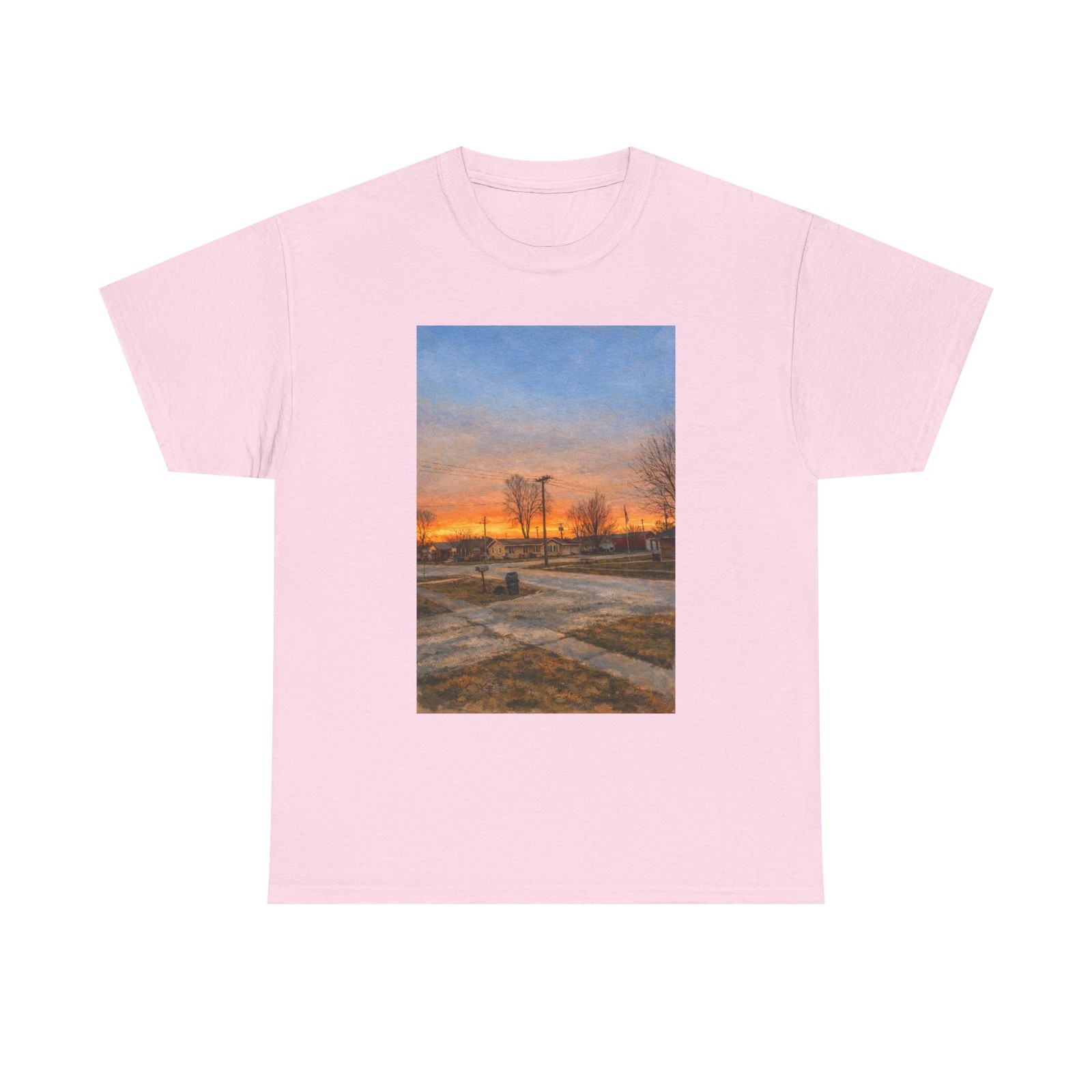 Sunset Landscape Tee | Painted Sky, Winter Trees